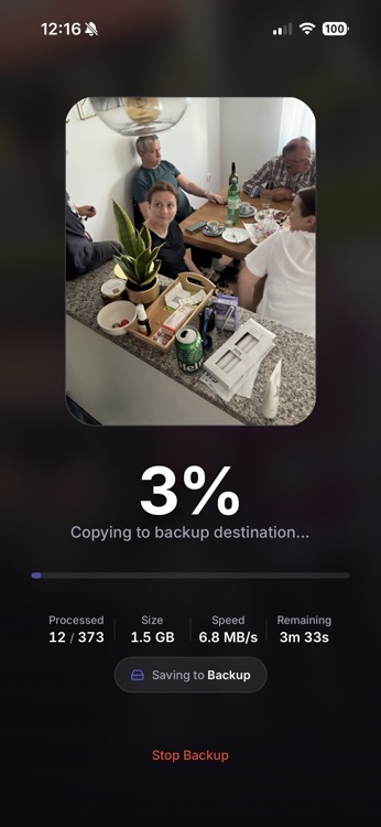 Backup Progress